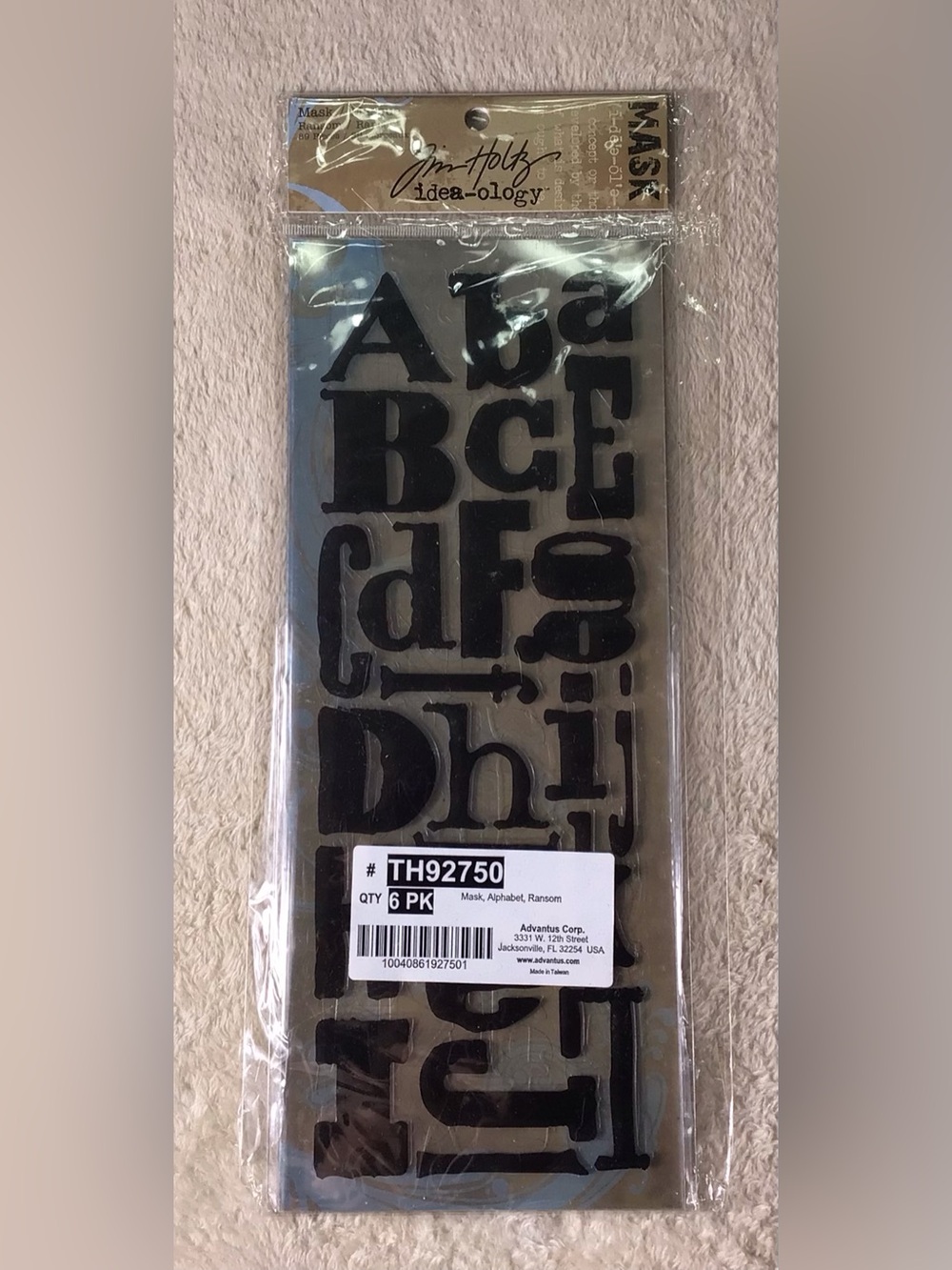 Tim Holtz Idea-ology Ransom Alphabet mask